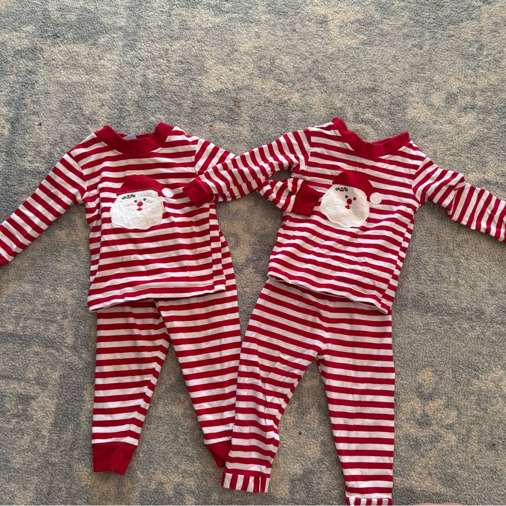 Bailey Boys twin Christmas PJs size 12 months